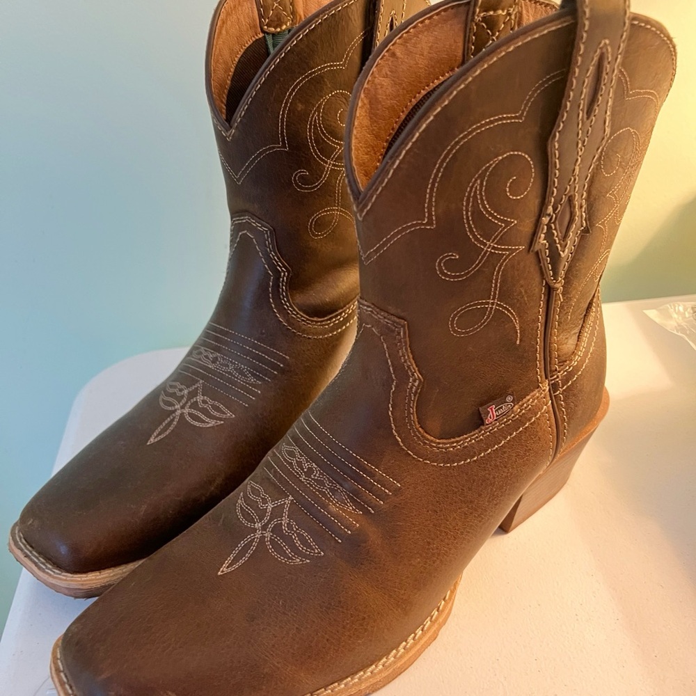 Brown Heeled Boots
